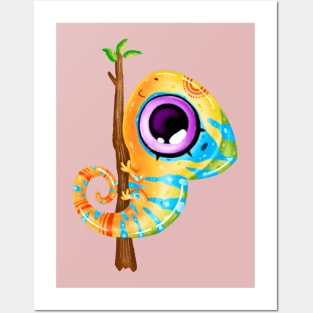 Lizard big eyes Posters and Art
